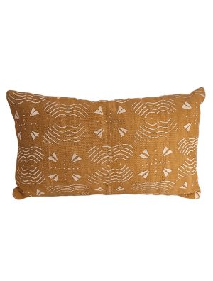 Coussin Rectangle en bologan jaune djoloo