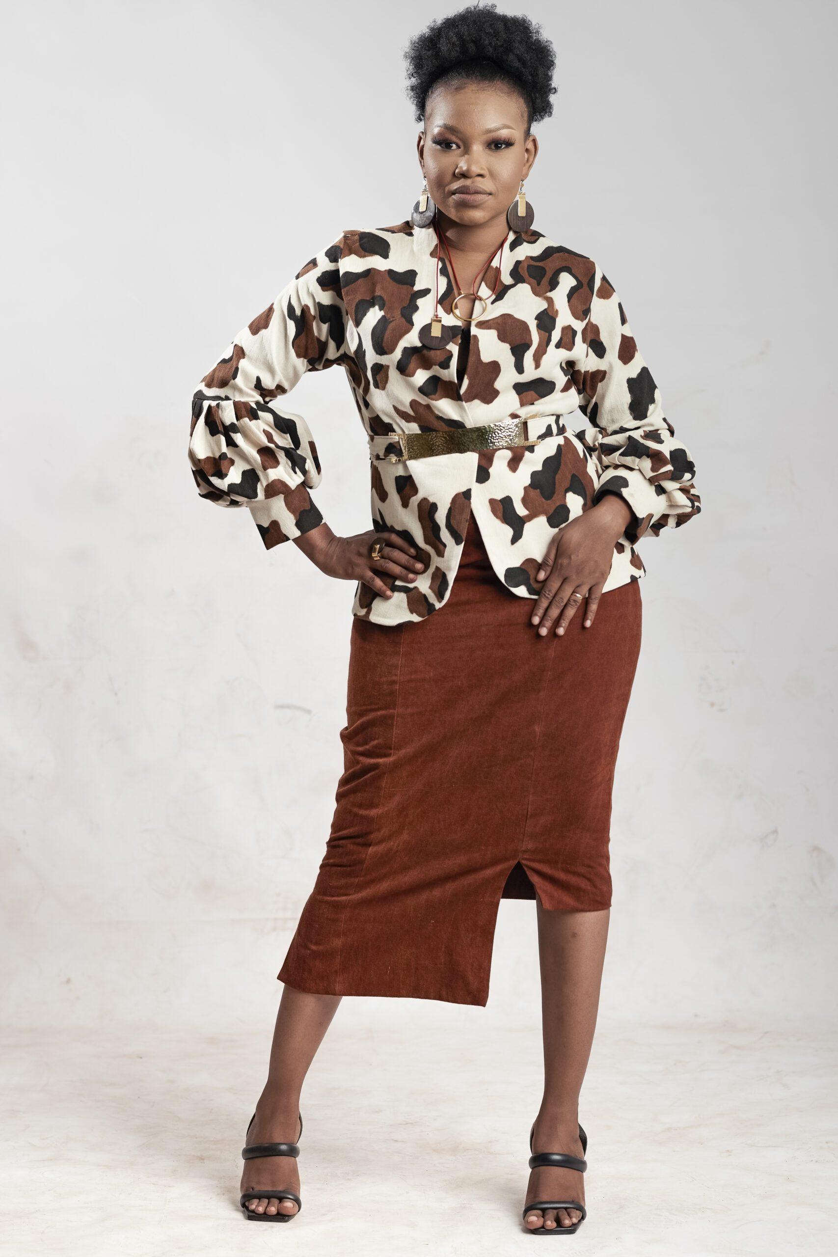 Pieces - Blazer ajusté d'ensemble - Vert foncé