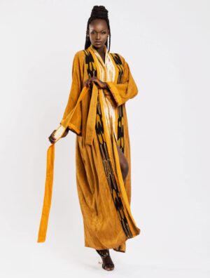 Kaftan Imani kaftan africain authentique avec teinture biologique