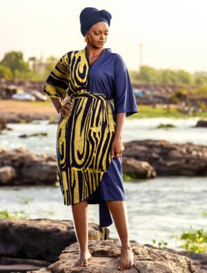 Robe SENA milia artisanale africains teinture