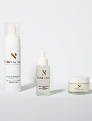 Rituel du matin cosmétique 100% naturelle pour peaux noires, métissé et mates
