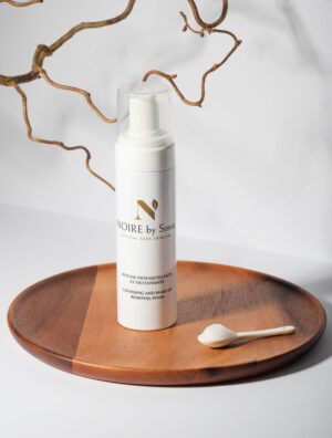 Mousse Nettoyante Démaquillante 100% naturelle, pour peaux sensible, noires, mates et métissées