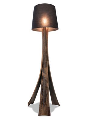 Lampadaire original - Abat-jour Mbila en provenance du Congo