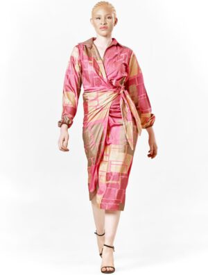 Robe MWASSI raba en coton teint du mali