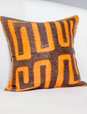 Housse de coussin Kuba du congo authentique art déco africain