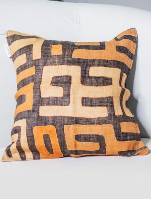 Housse de coussin Kuba du congo authentique art déco africain
