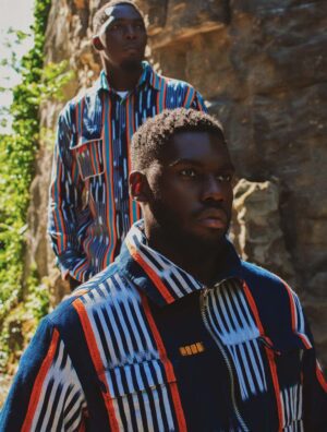 Veste Yao Zip en tissu Baoulé
