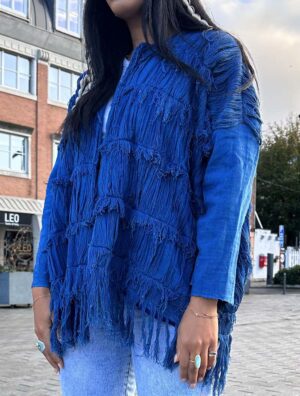 Le Manteau Yoya style indigo Made in Mali artisanal