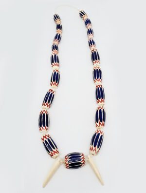 Collier perles Bamiléké Rouge