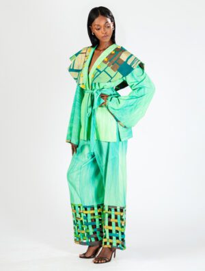 Ensemble Metis teinture artisanale kimono élégant et sophistiqué