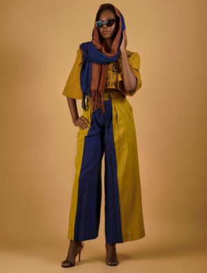 Pantalon COLOR BLOCK DJENA tenue biologique universel pantalon 100 % biologique