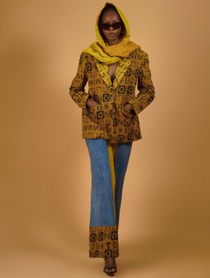 Pantalon COLOR BLOCK ASSA tissu biologique africain